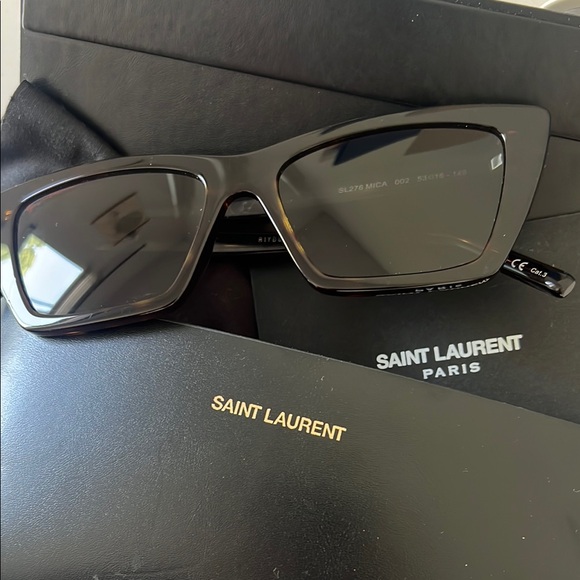 Saint Laurent Mica Sunglasses - tortoise shell - aunthentic - Like New - Picture 1 of 5
